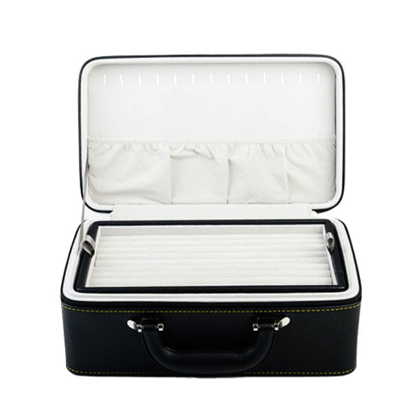Valise transport bijoux avec plateaux professionnel Noir x1 - Perles & Co