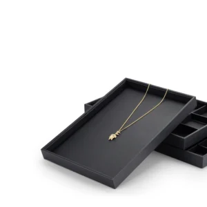 Plateau de rangement bijoux - noir