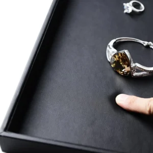 Plateau de rangement bijoux - noir