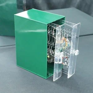 Boite à bijoux verte