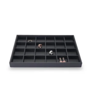 Plateau de rangement bijoux - noir