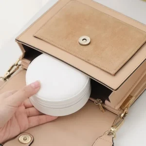 Petite boite à bijoux ronde de voyage
