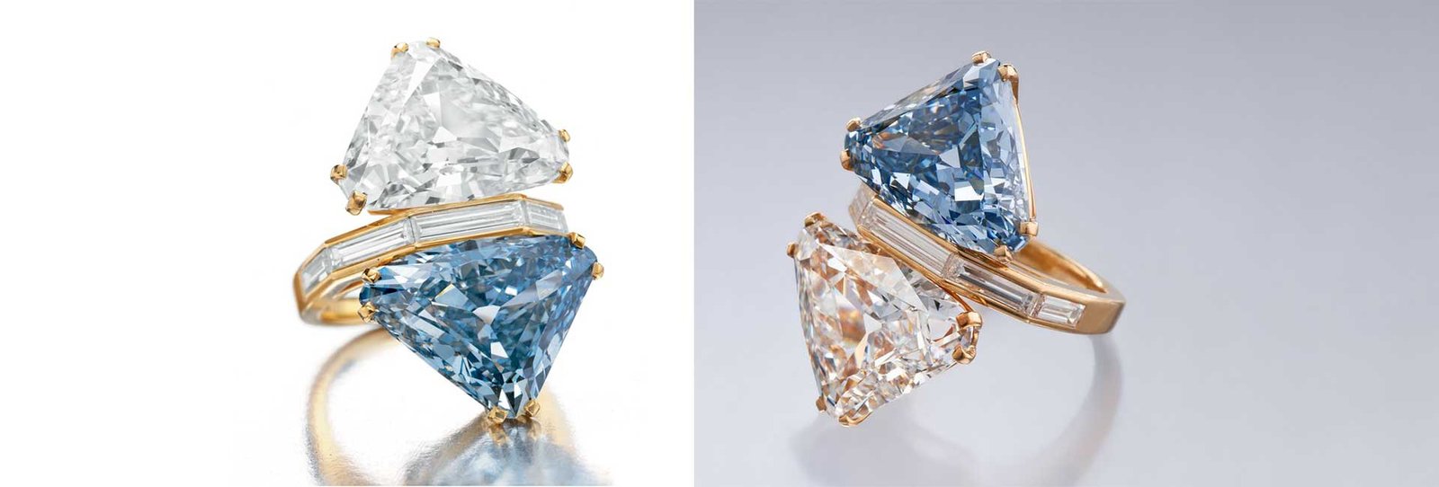 Bijoux anneau Bulgari à double diamant