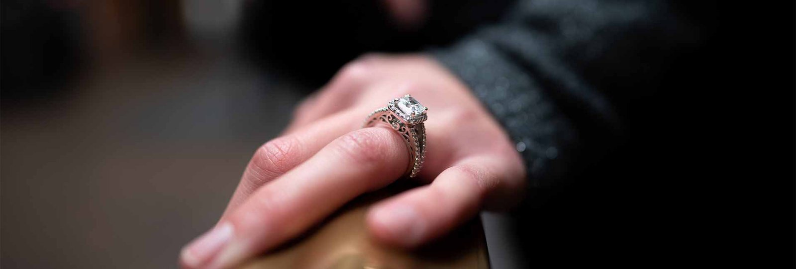 bague de fiançailles vintage