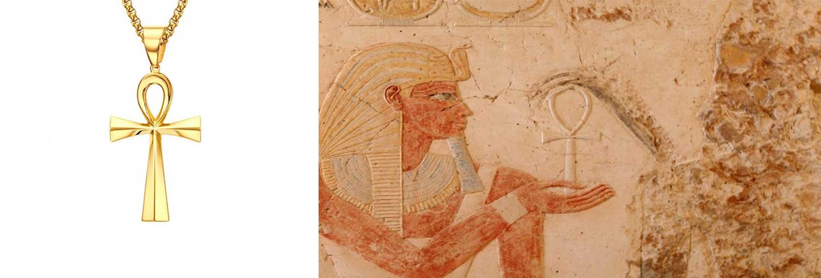 collier croix egyptienne