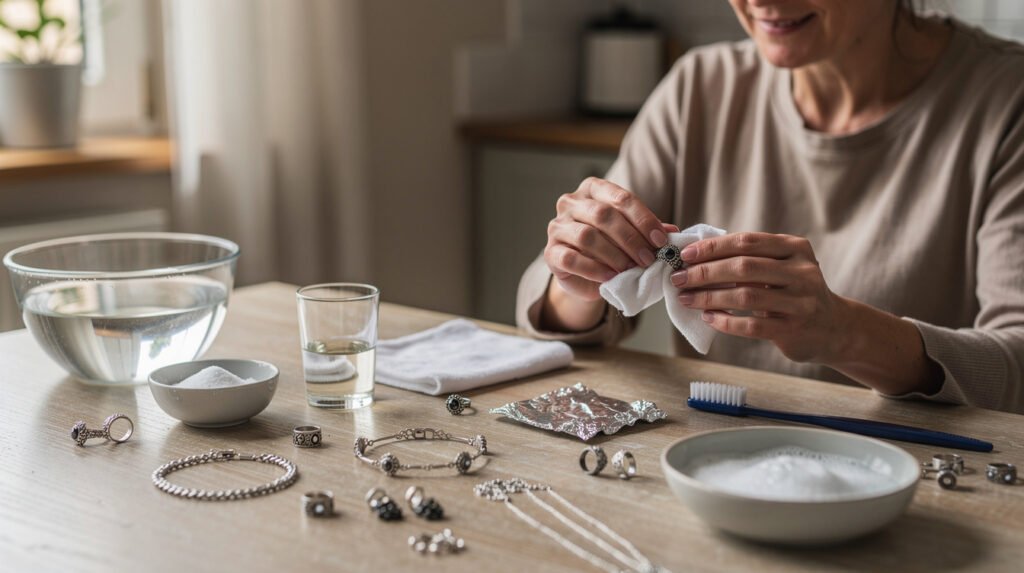 Comment nettoyer bijoux argent noircis 1