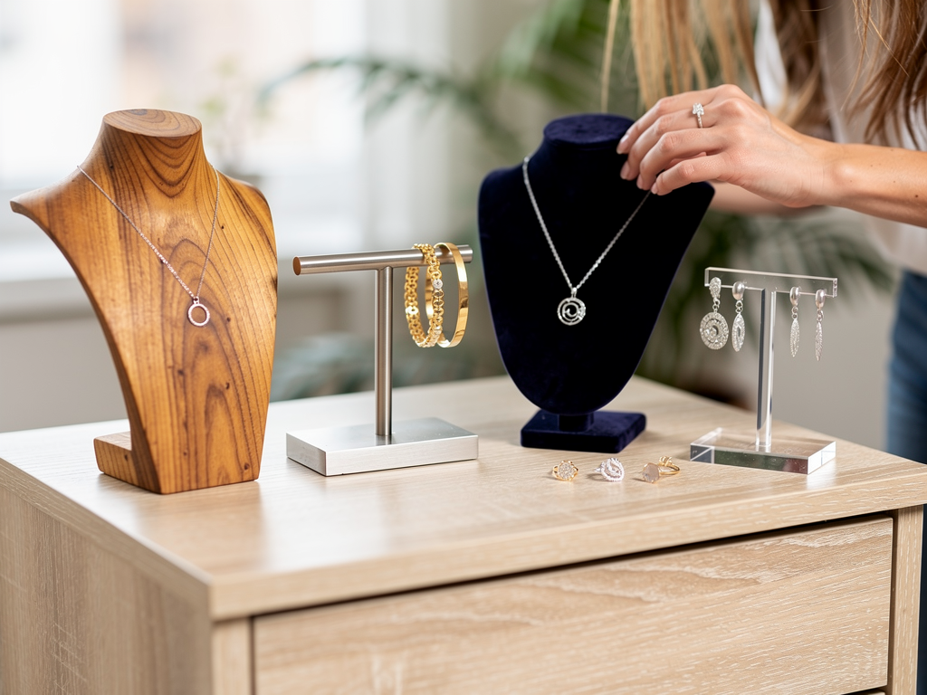 Bois, métal, velours ou acrylique : quelle matière pour votre présentoir à bijoux ? – presentoir a bijoux