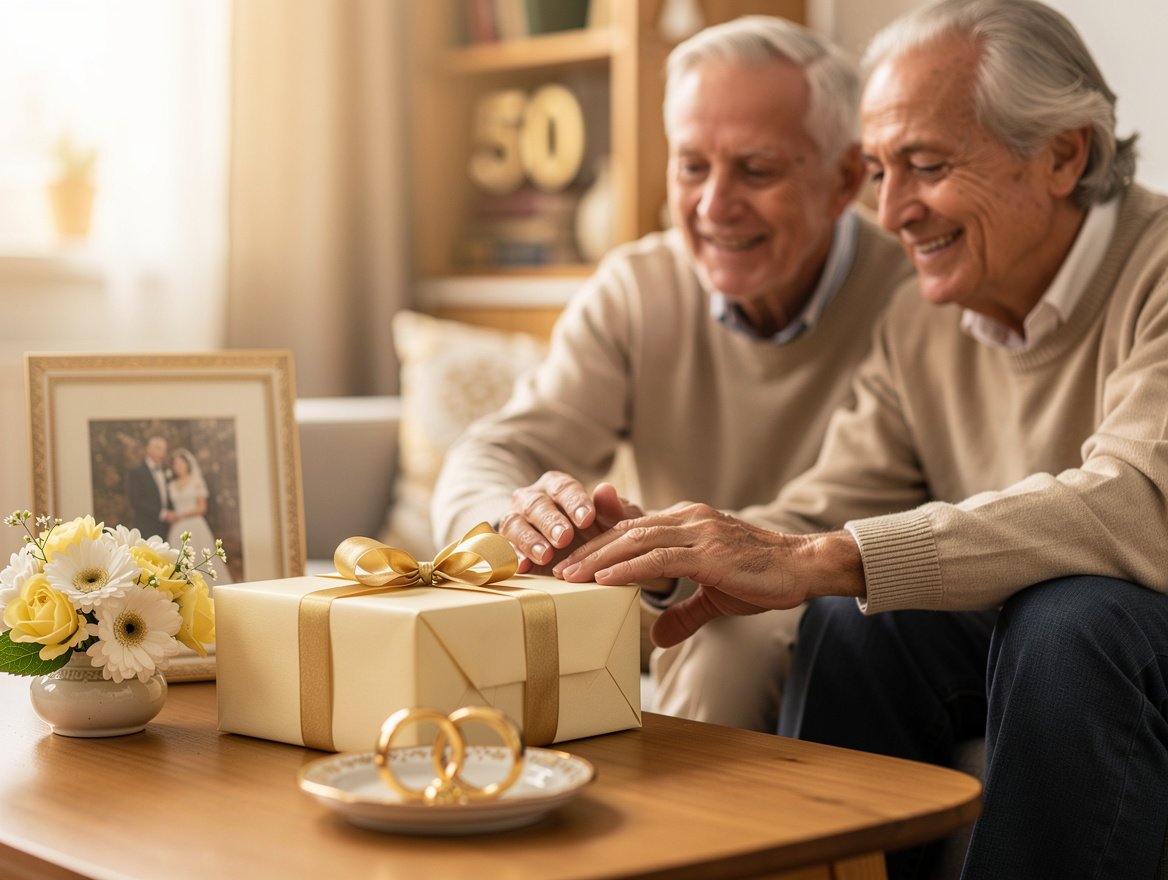 Idée cadeau noces d'or : que offrir pour marquer les 50 ans ?