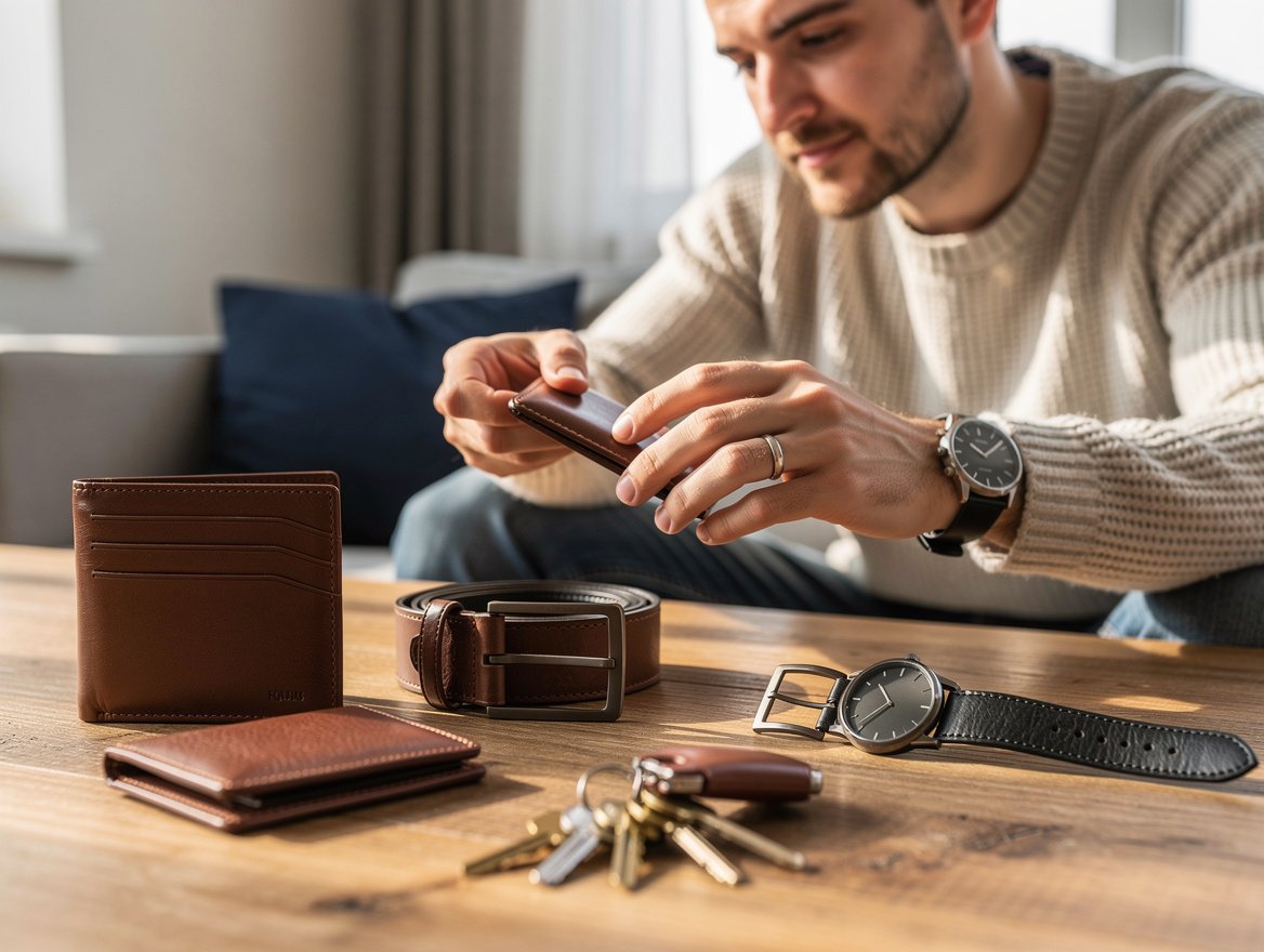 Idées cadeaux noces de cuir pour lui : style et utilité au quotidien