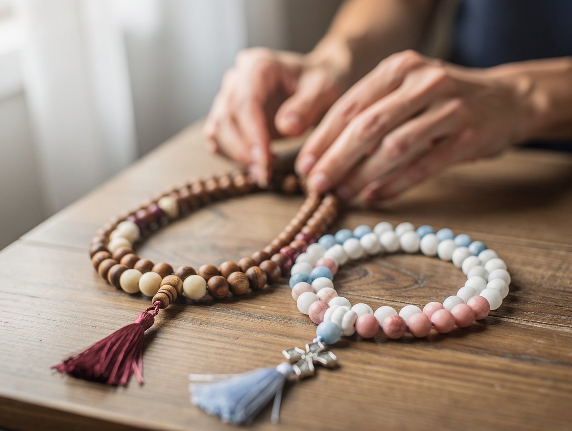 Mala 108 perles, chapelet 59 perles : la signification spirituelle des perles de prière – signification des perles