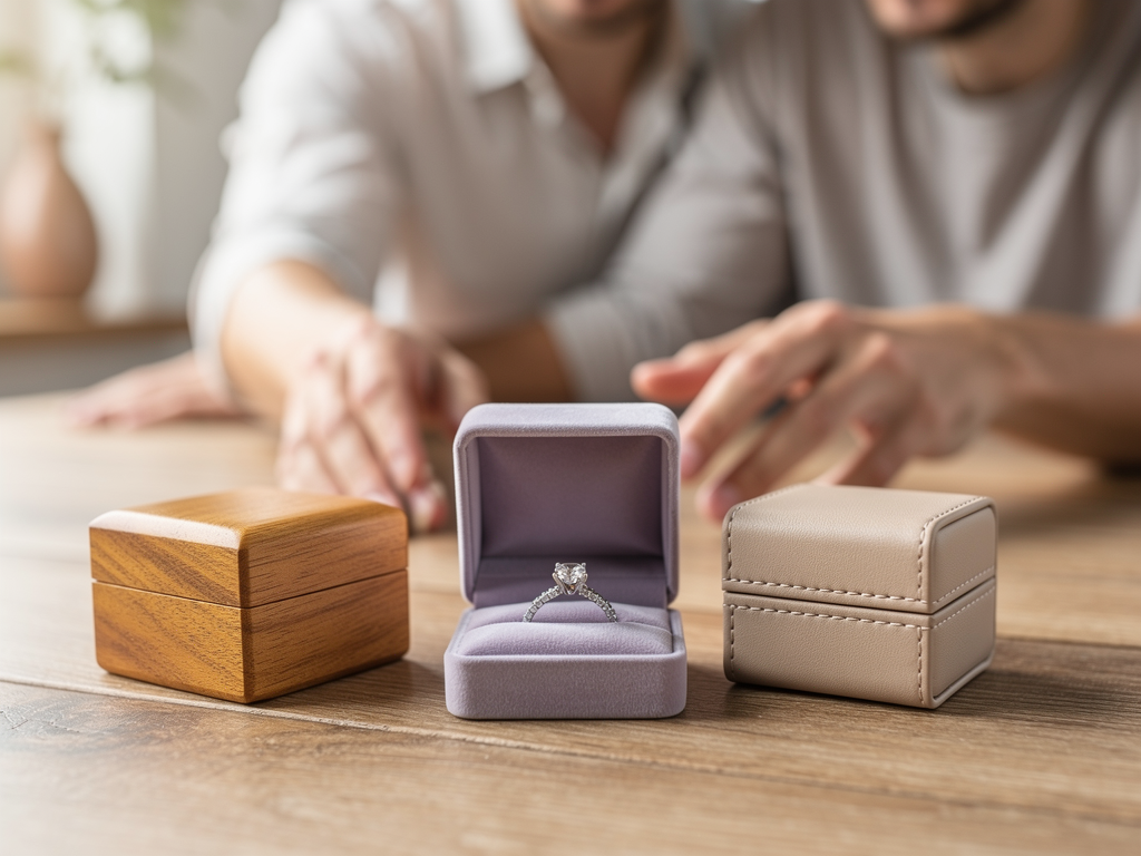 Les matières d'écrin pour bague de fiançailles : velours, bois, cuir — laquelle choisir ? – ecrin demande mariage